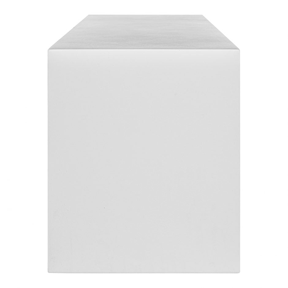 Lazarus Outdoor Bench White by Moe's Home at Eve Furniture