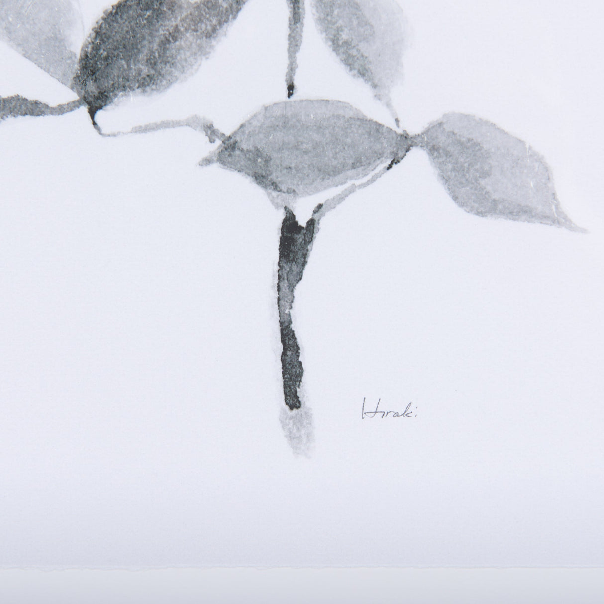 Leaf Shadow II by Mercana Studio a Hand Embellished Textured Framed Art Print Matted under Glass by Mercana at Eve Furniture
