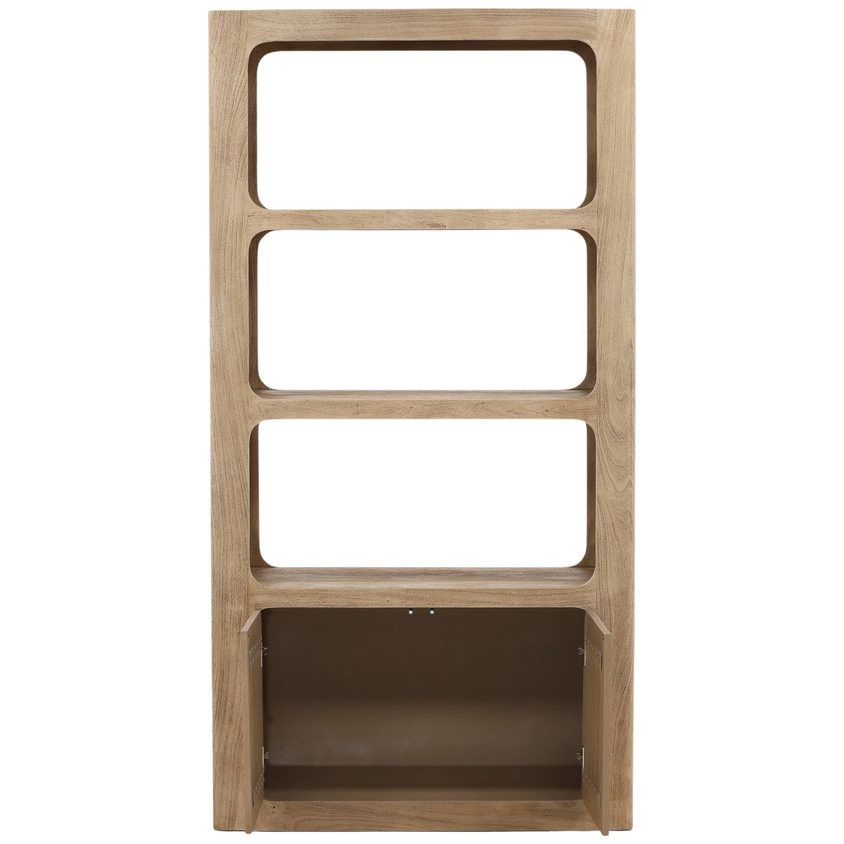 Leandra Bookcase, Natural by Dovetail at Eve Furniture