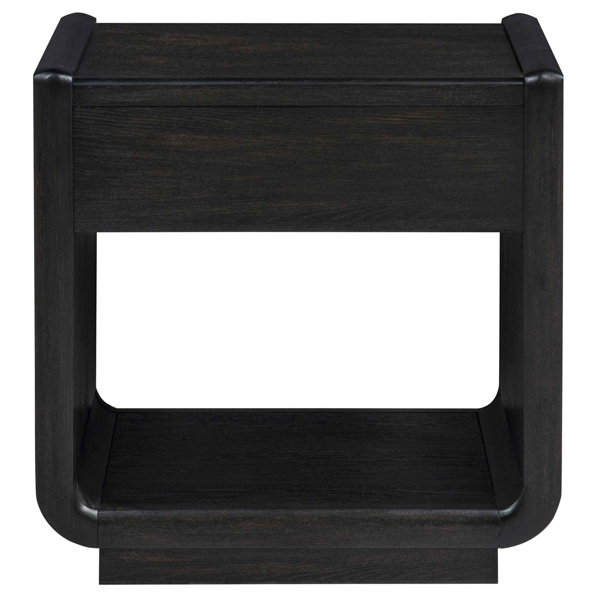 Leandro Burnished Black 1-drawer Wood Occasional Side End Table by Coaster at Eve Furniture