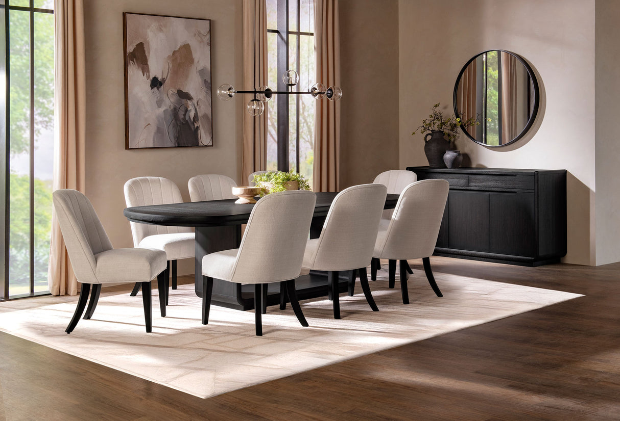 Leandro Burnished Black 2-drawer Dining Sideboard Server by Coaster at Eve Furniture