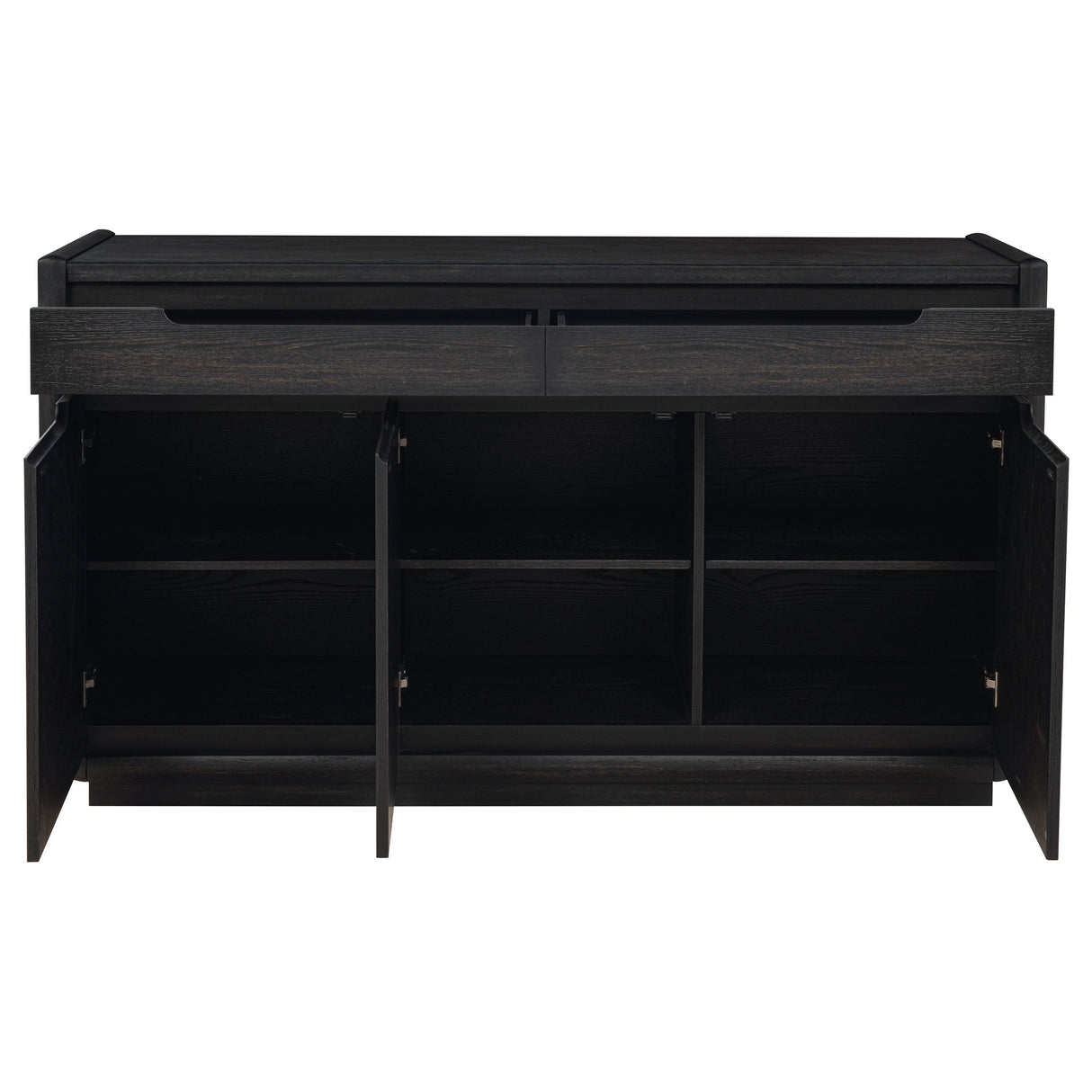 Leandro Burnished Black 2-drawer Dining Sideboard Server by Coaster at Eve Furniture