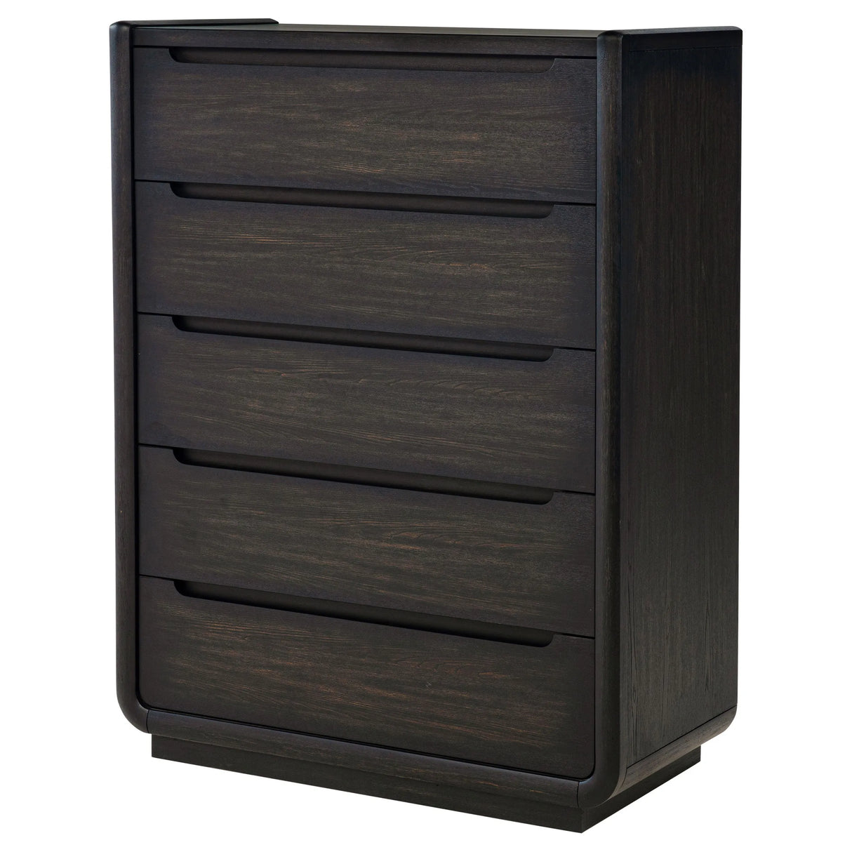 Leandro Burnished Black 5-drawer Bedroom Chest of Drawers by Coaster at Eve Furniture