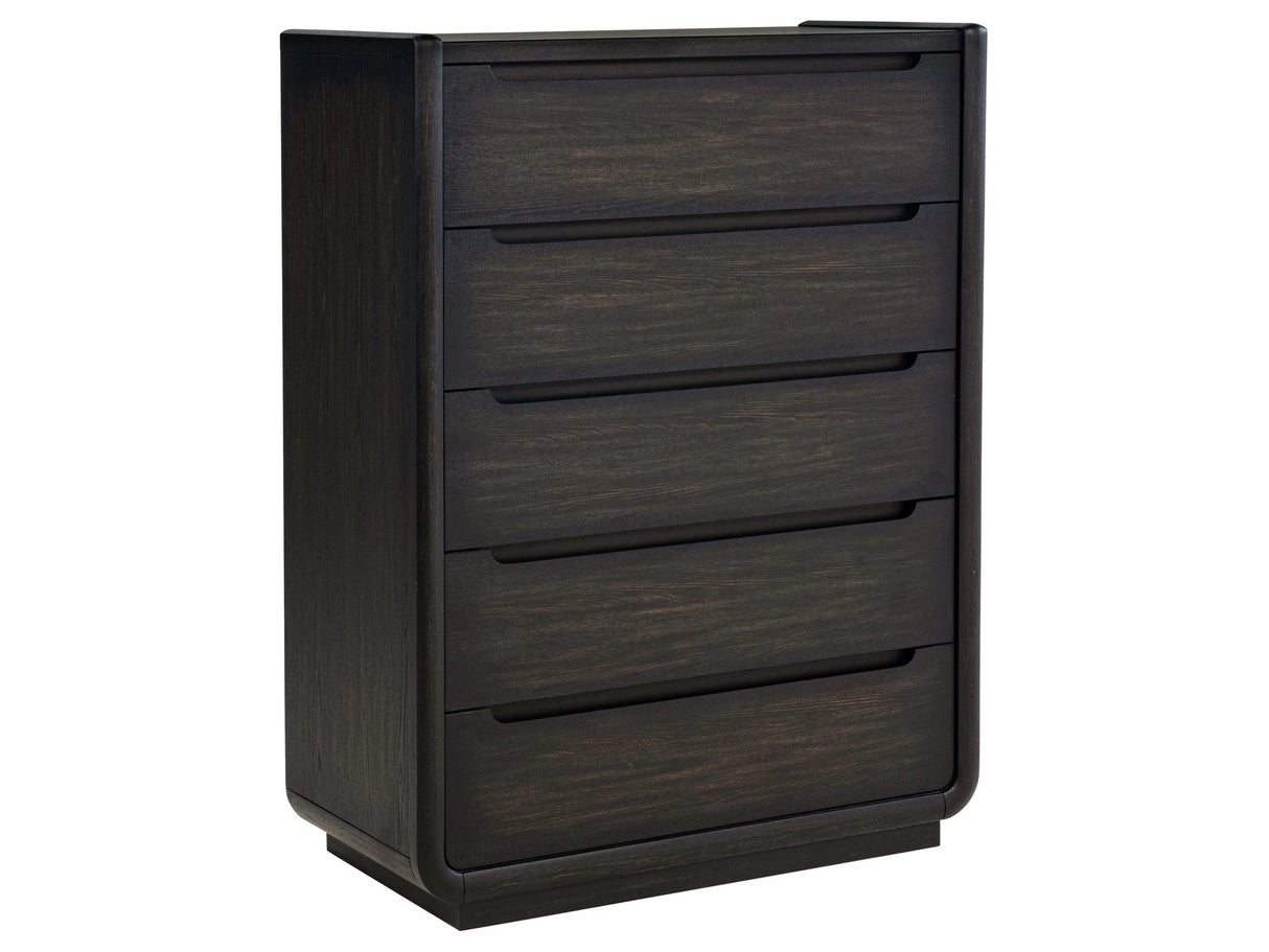 Leandro Burnished Black 5-drawer Bedroom Chest of Drawers by Coaster at Eve Furniture