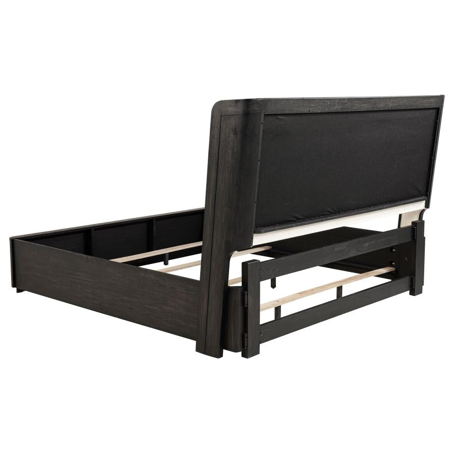 Leandro Burnished Black 5-piece Eastern King Bedroom Set by Coaster at Eve Furniture