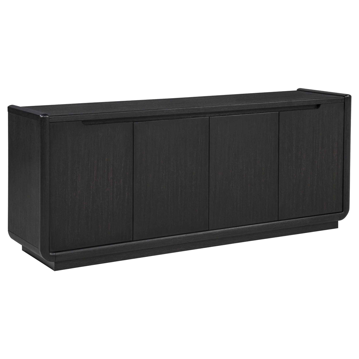 Leandro Burnished Black 72-inch 4-door TV Stand Media Console by Coaster at Eve Furniture