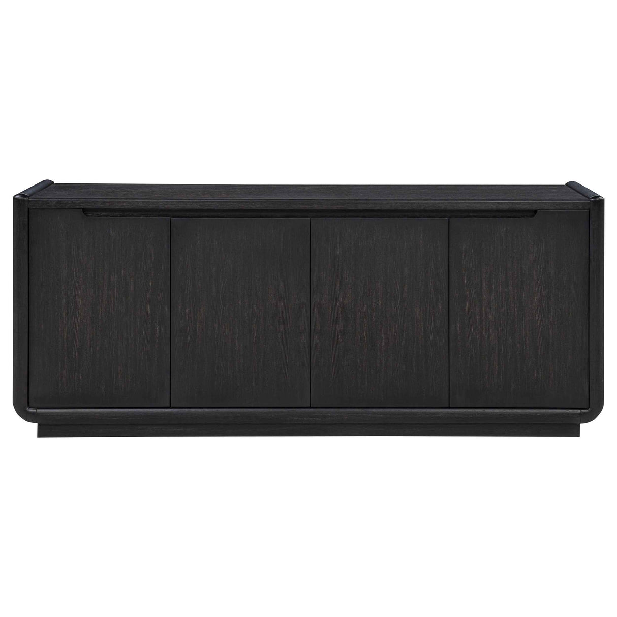Leandro Burnished Black 72-inch 4-door TV Stand Media Console by Coaster at Eve Furniture