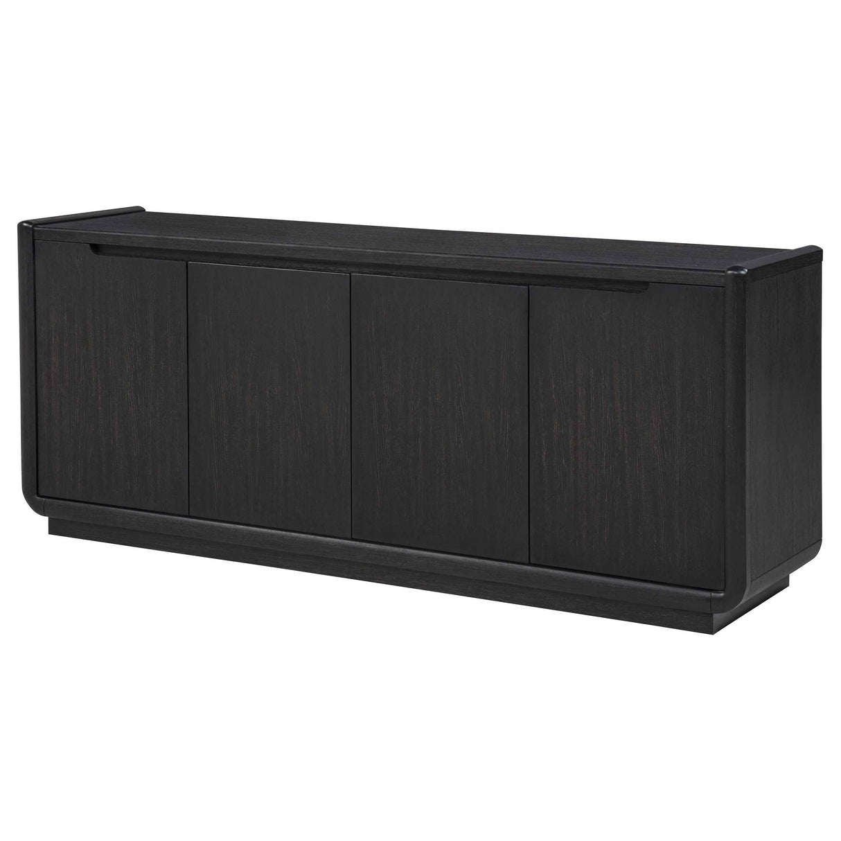 Leandro Burnished Black 72-inch 4-door TV Stand Media Console by Coaster at Eve Furniture