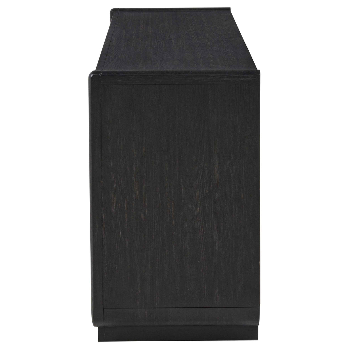 Leandro Burnished Black 72-inch 4-door TV Stand Media Console by Coaster at Eve Furniture