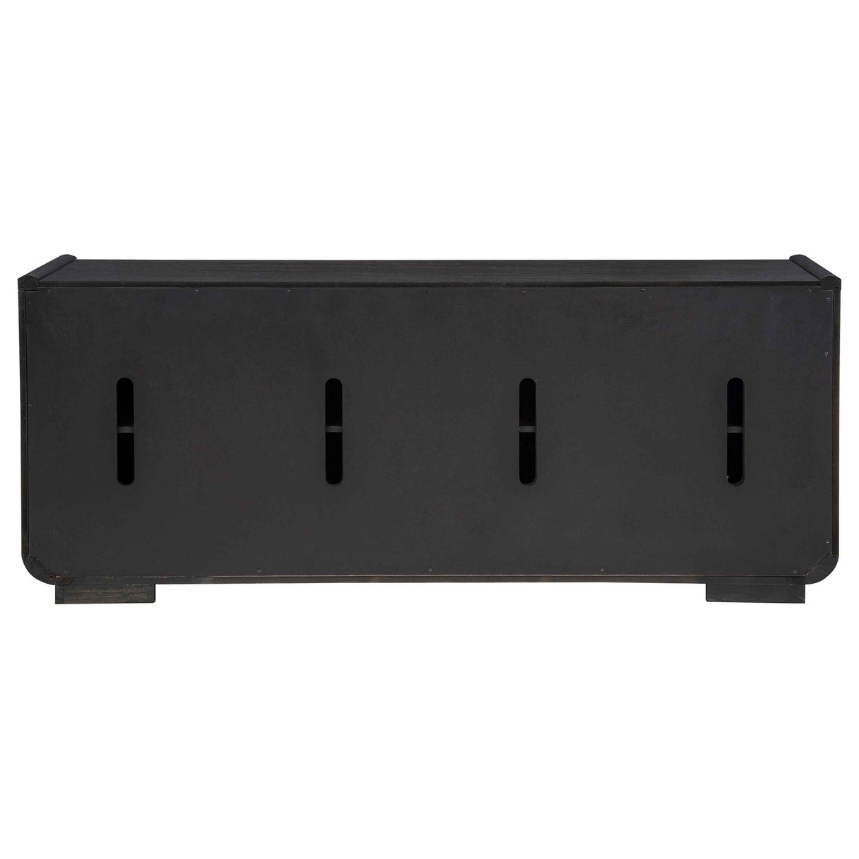 Leandro Burnished Black 72-inch 4-door TV Stand Media Console by Coaster at Eve Furniture