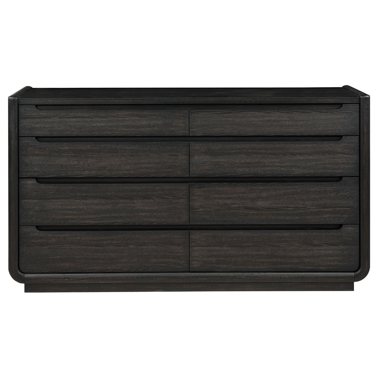 Leandro Burnished Black 8-drawer Bedroom Dresser Cabinet by Coaster at Eve Furniture