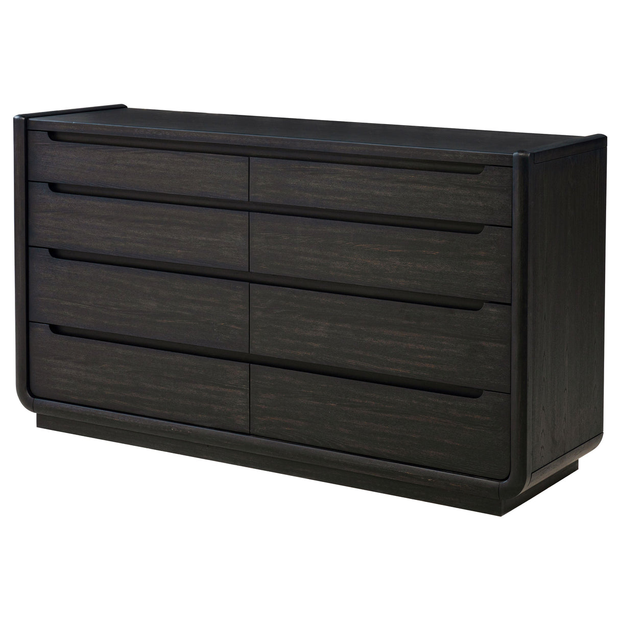 Leandro Burnished Black 8-drawer Bedroom Dresser Cabinet by Coaster at Eve Furniture