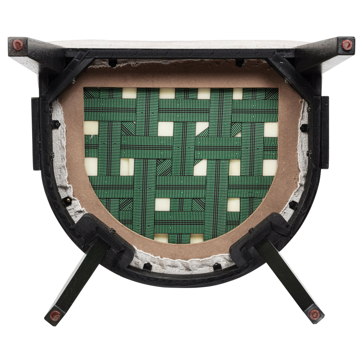 Leandro Burnished Black/Cream 7-piece Round Dining Table Set by Coaster at Eve Furniture