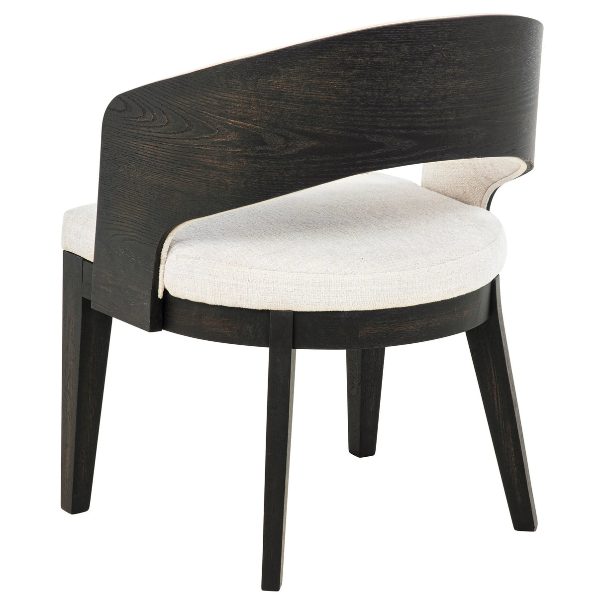 Leandro Burnished Black/Cream Upholstered Dining Arm Chair (Set of 2) by Coaster at Eve Furniture