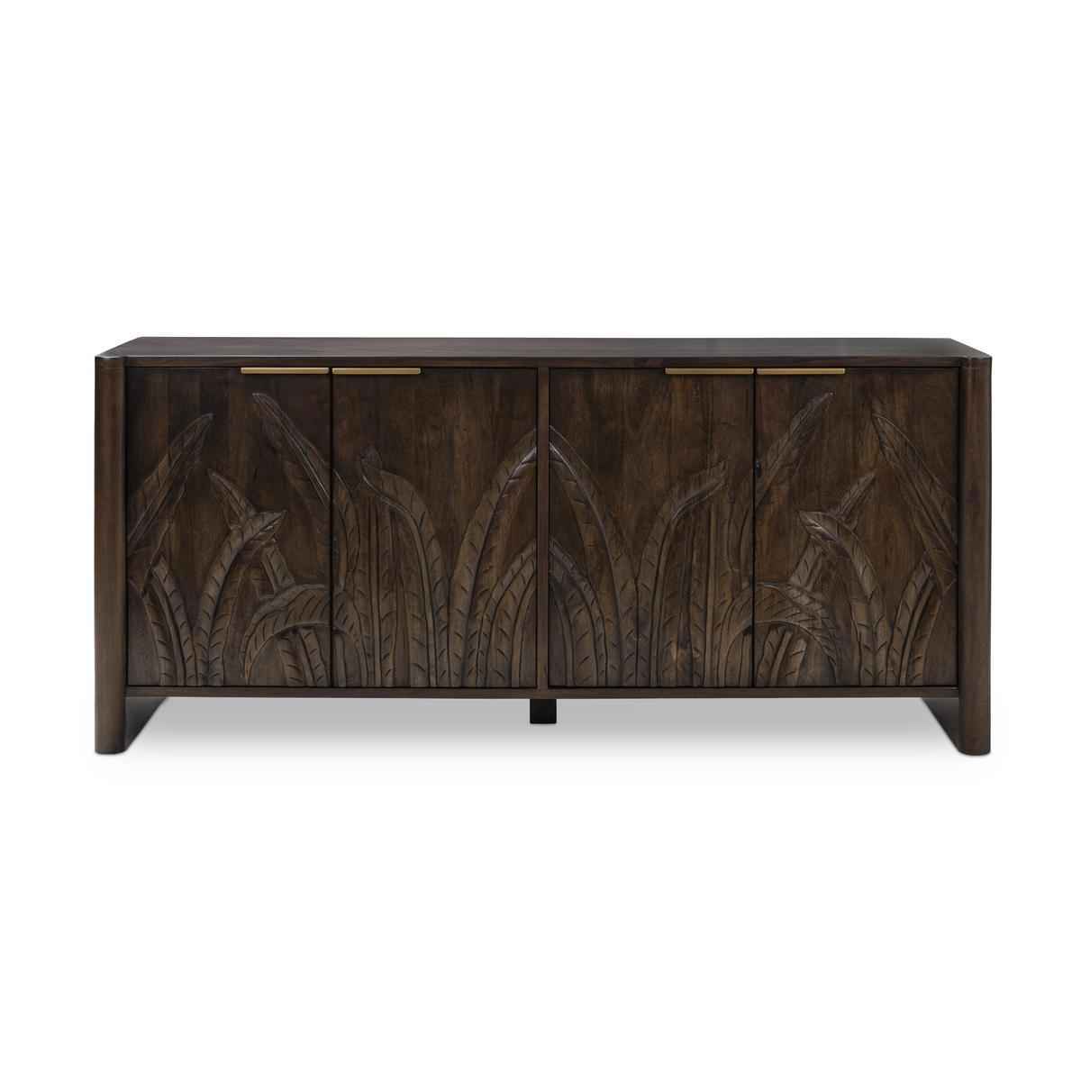 Ledro 4 Door Buffet - Dark Brown by Classic Home at Eve Furniture