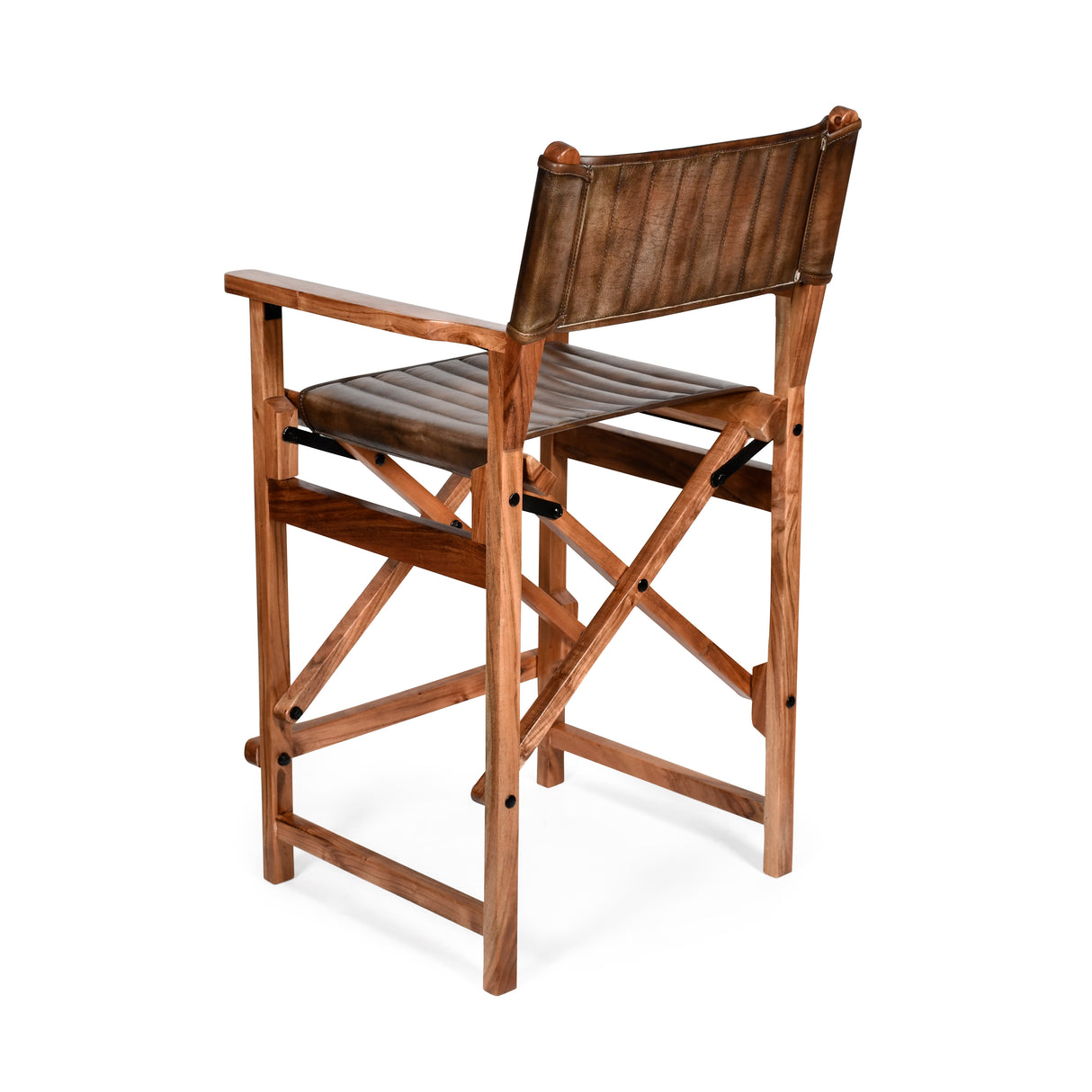 Leeds 23" Folding Counter Chair in Antique Whiskey by Home Trends & Design at Eve Furniture