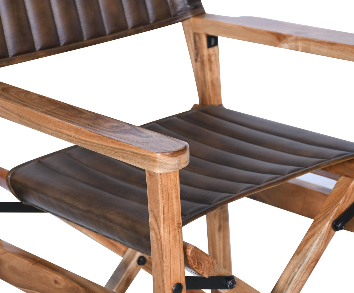 Leeds 23" Folding Counter Chair in Antique Whiskey by Home Trends & Design at Eve Furniture