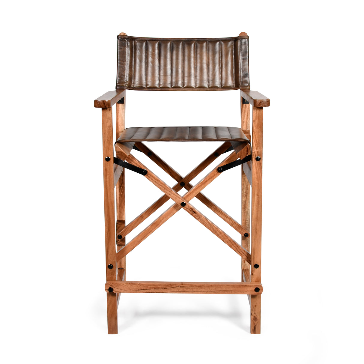 Leeds 23" Folding Counter Chair in Antique Whiskey by Home Trends & Design at Eve Furniture