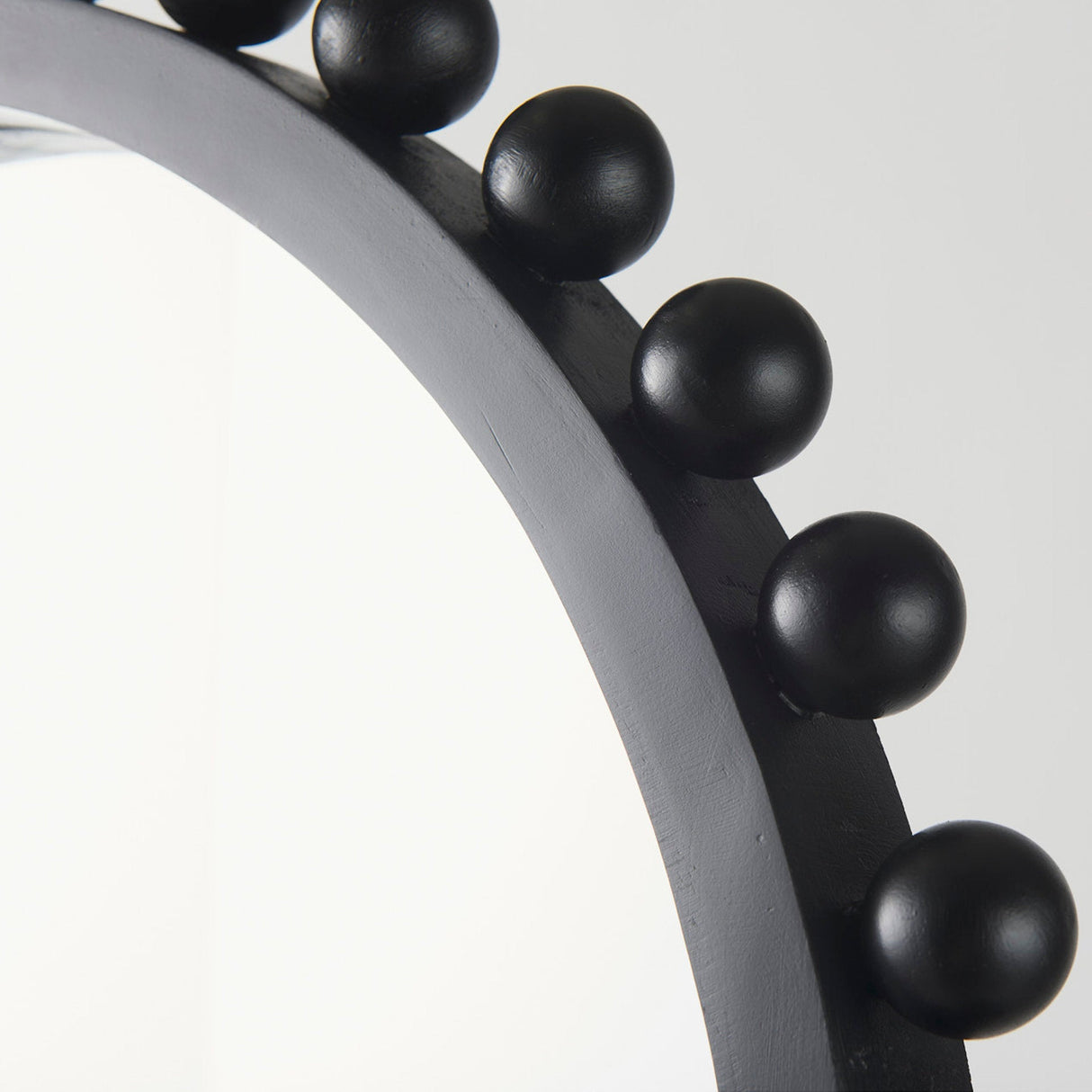 Leeds Black Wood Arch Frame Mirror by Mercana at Eve Furniture