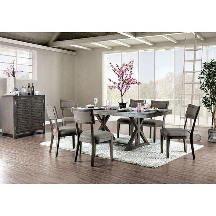 Leeds Gray Dining Table by Furniture of America at Eve Furniture