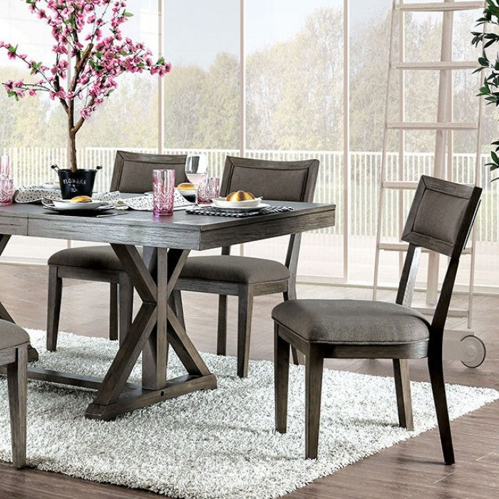 Leeds Gray Dining Table by Furniture of America at Eve Furniture