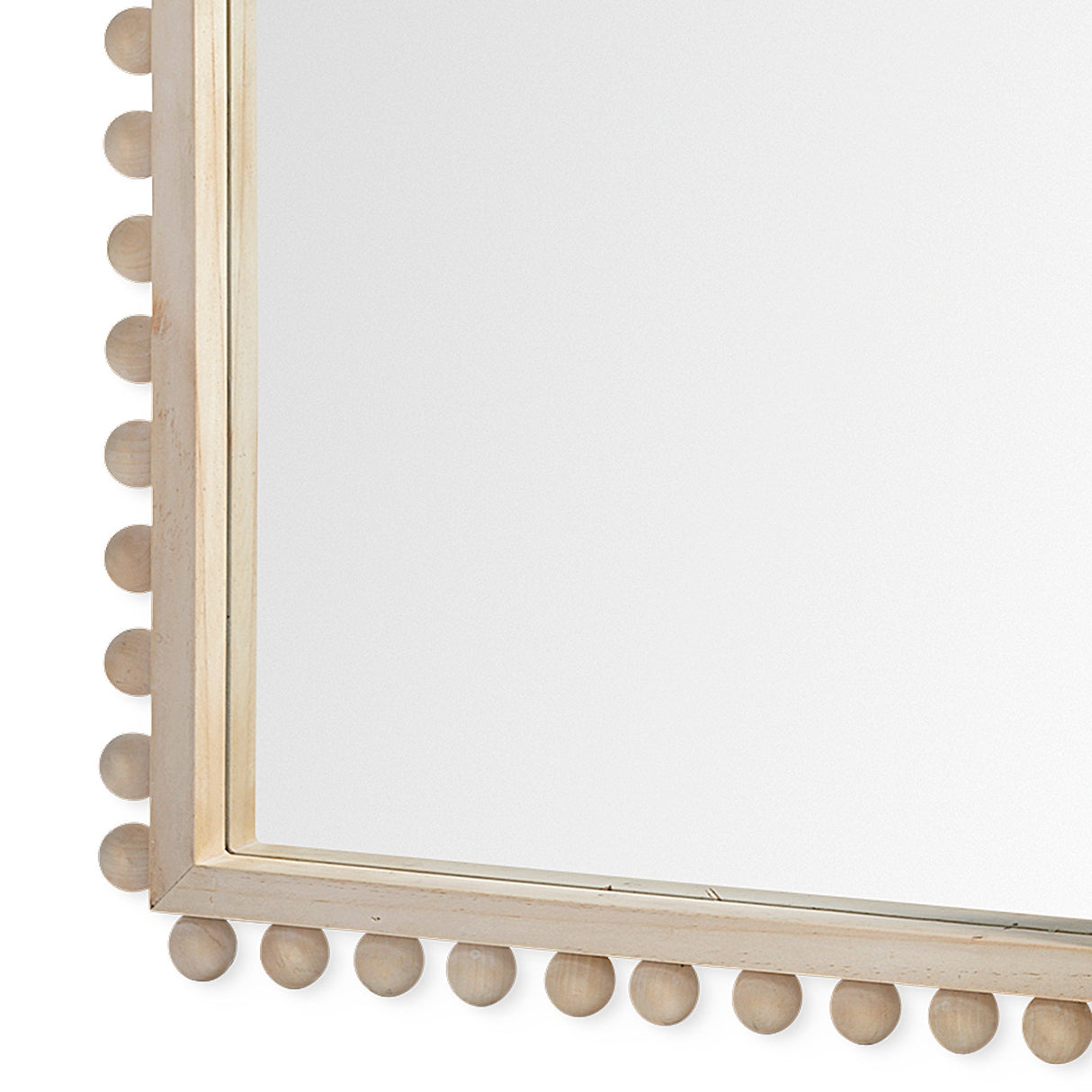 Leeds Natural Wood Arch Frame Mirror by Mercana at Eve Furniture