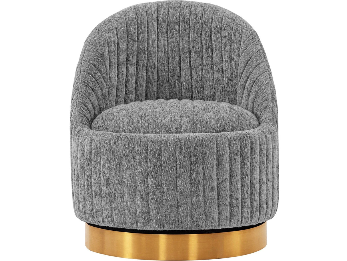 Leela Swivel Accent Chair in Grey by Manhattan Comfort at Eve Furniture