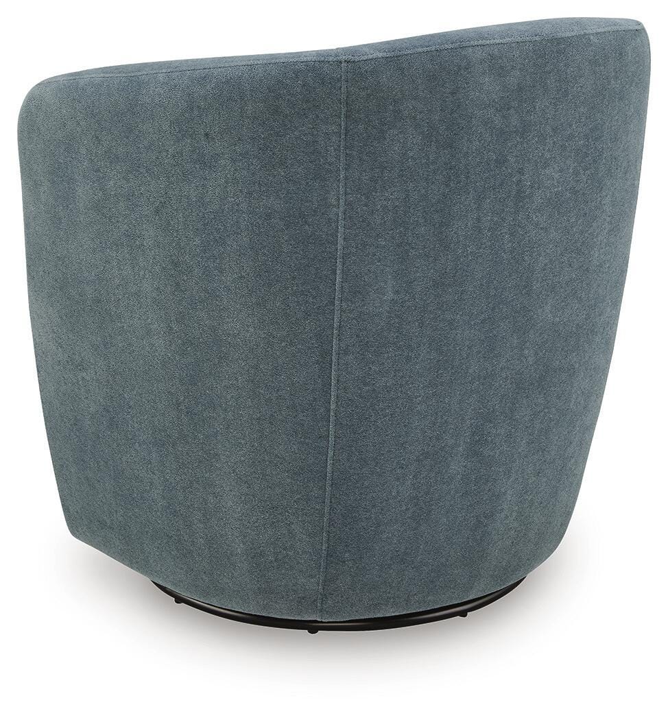 Leemont Mist Swivel Accent Chair by Ashley at Eve Furniture