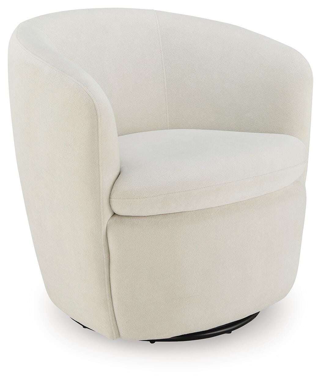 Leemont Snow Swivel Accent Chair by Ashley at Eve Furniture