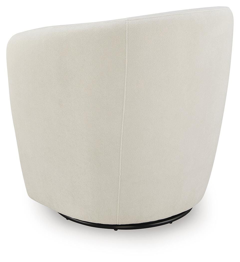 Leemont Snow Swivel Accent Chair by Ashley at Eve Furniture