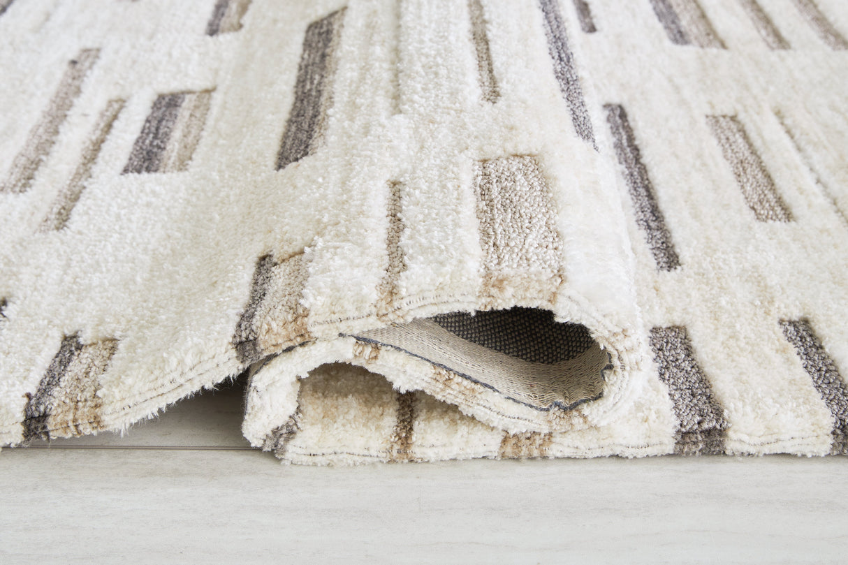 Leesdale Ivory/Brown/Black 8' x 10' Rug by Ashley at Eve Furniture