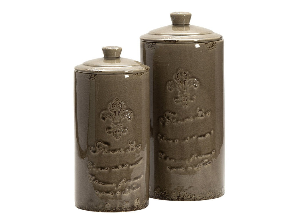 Lefler Green Lidded Vases by Crestview at Eve Furniture