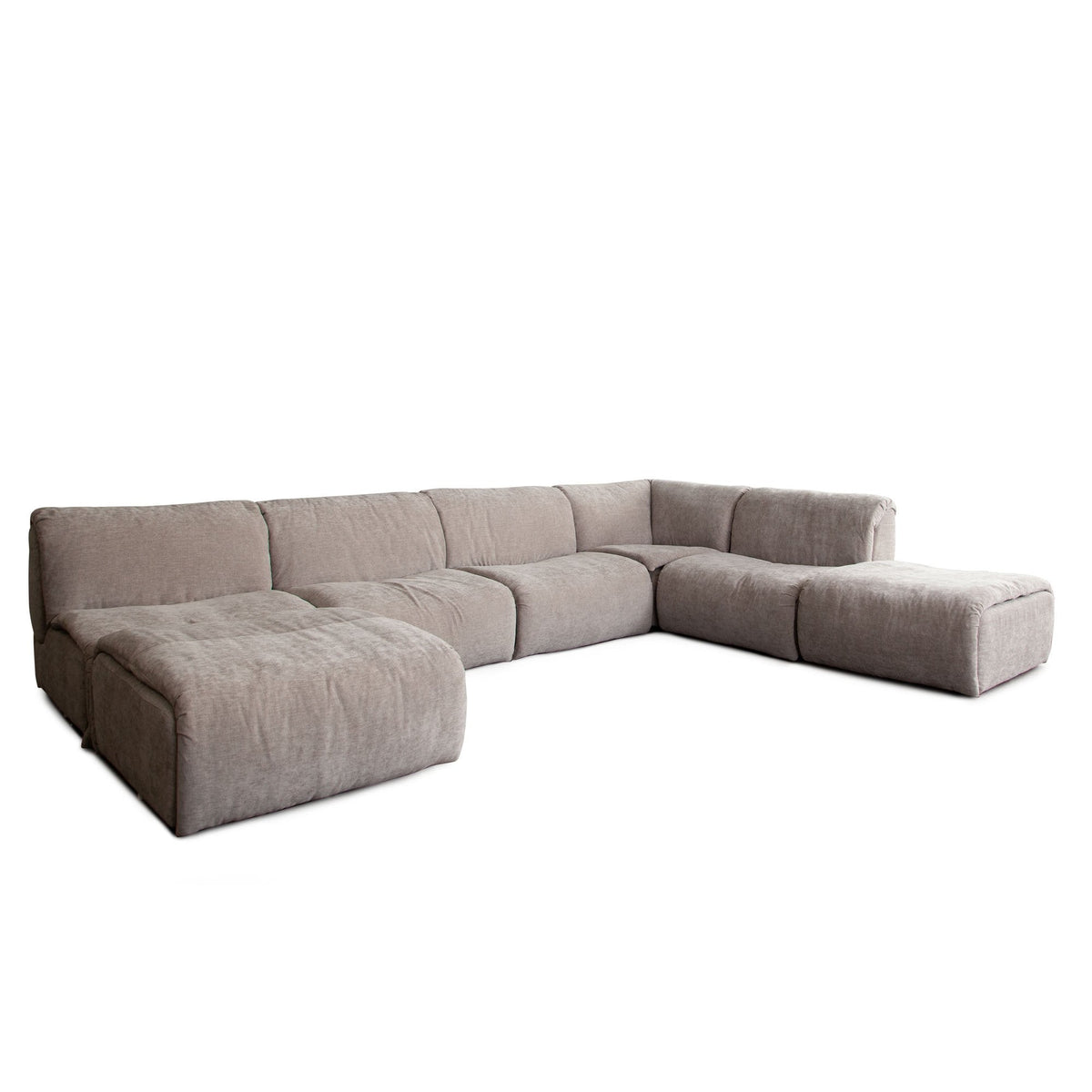 Leigh Dove Fabric Armless Chair by Diamond Sofa at Eve Furniture