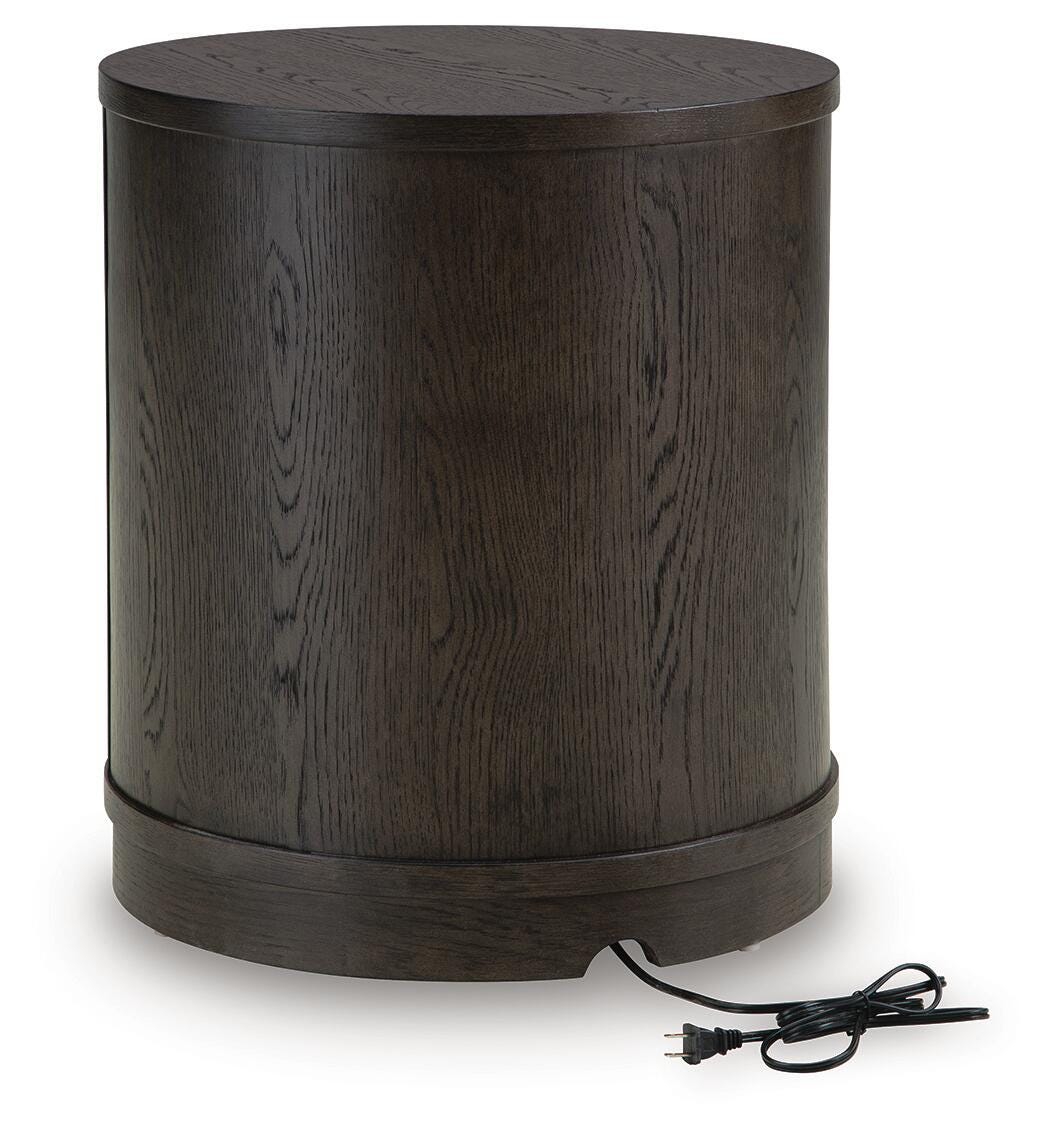 Leighmour Dark Brown Accent Table by Ashley at Eve Furniture