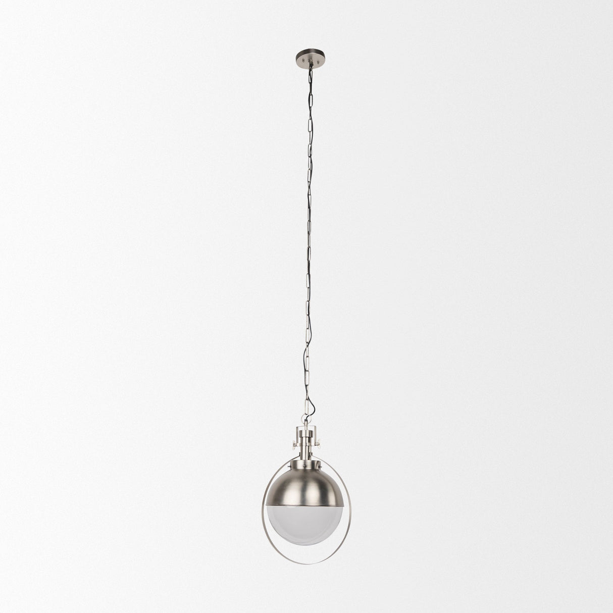 Leighton 15.0L x 15.0W x 20.0H Antique Nickel Pendant Light by Mercana at Eve Furniture