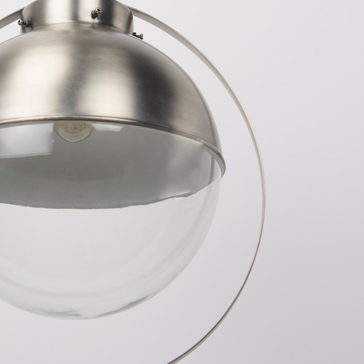 Leighton 15.0L x 15.0W x 20.0H Antique Nickel Pendant Light by Mercana at Eve Furniture