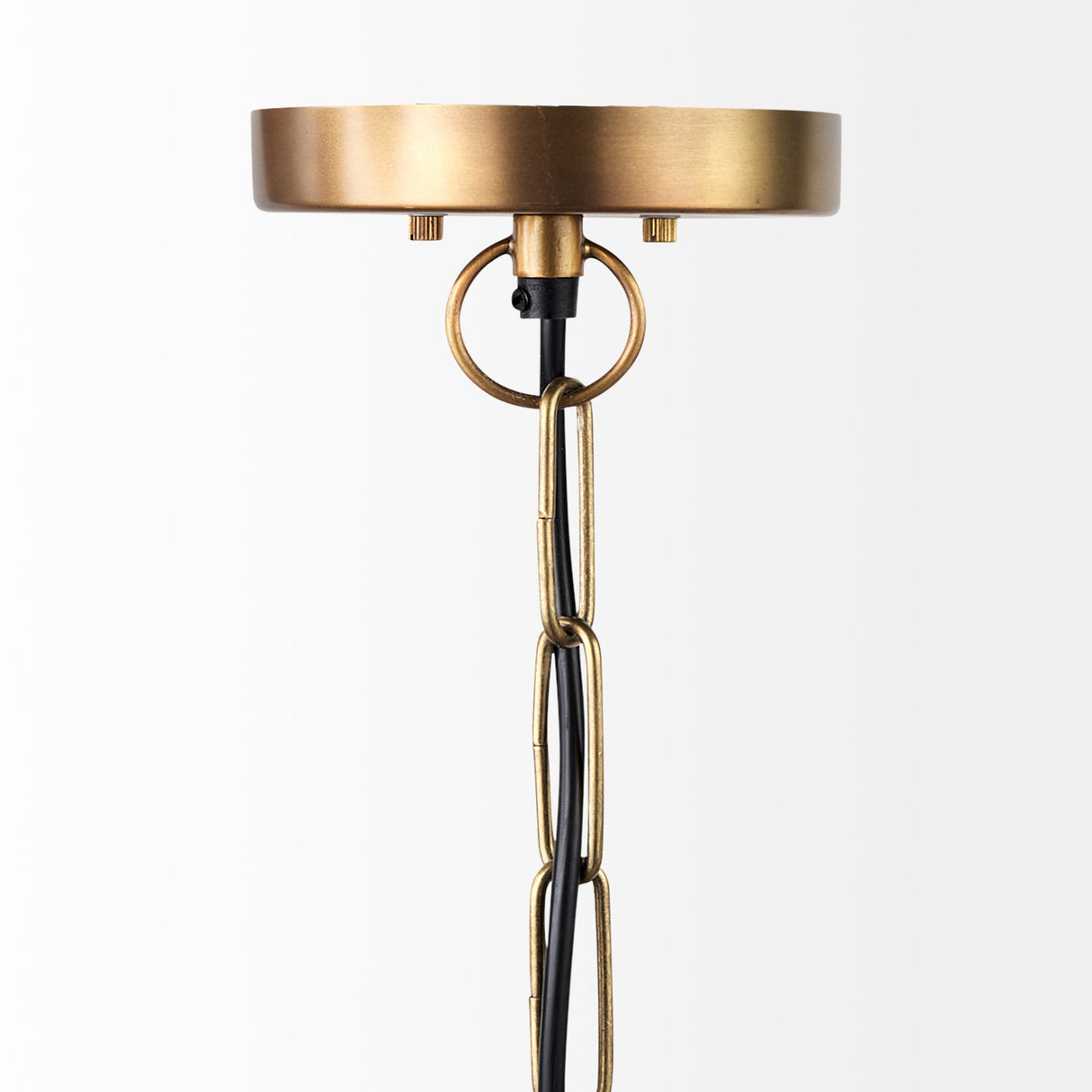 Leighton I 15x20 Gold Toned Metal Spherical Pendant Light by Mercana at Eve Furniture