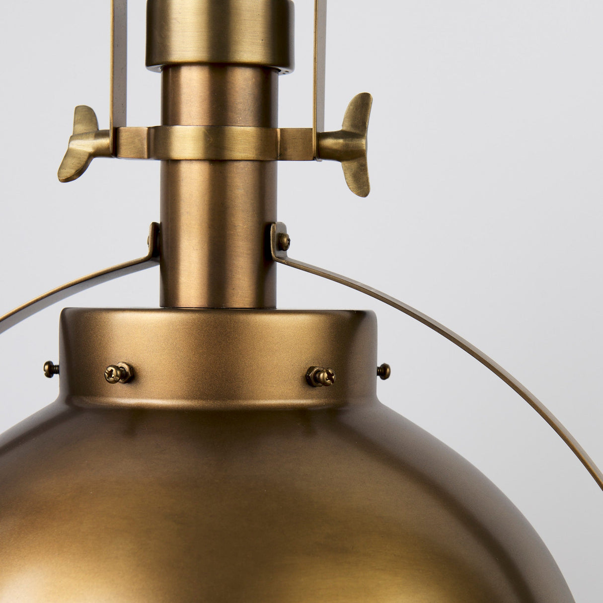 Leighton I 15x20 Gold Toned Metal Spherical Pendant Light by Mercana at Eve Furniture