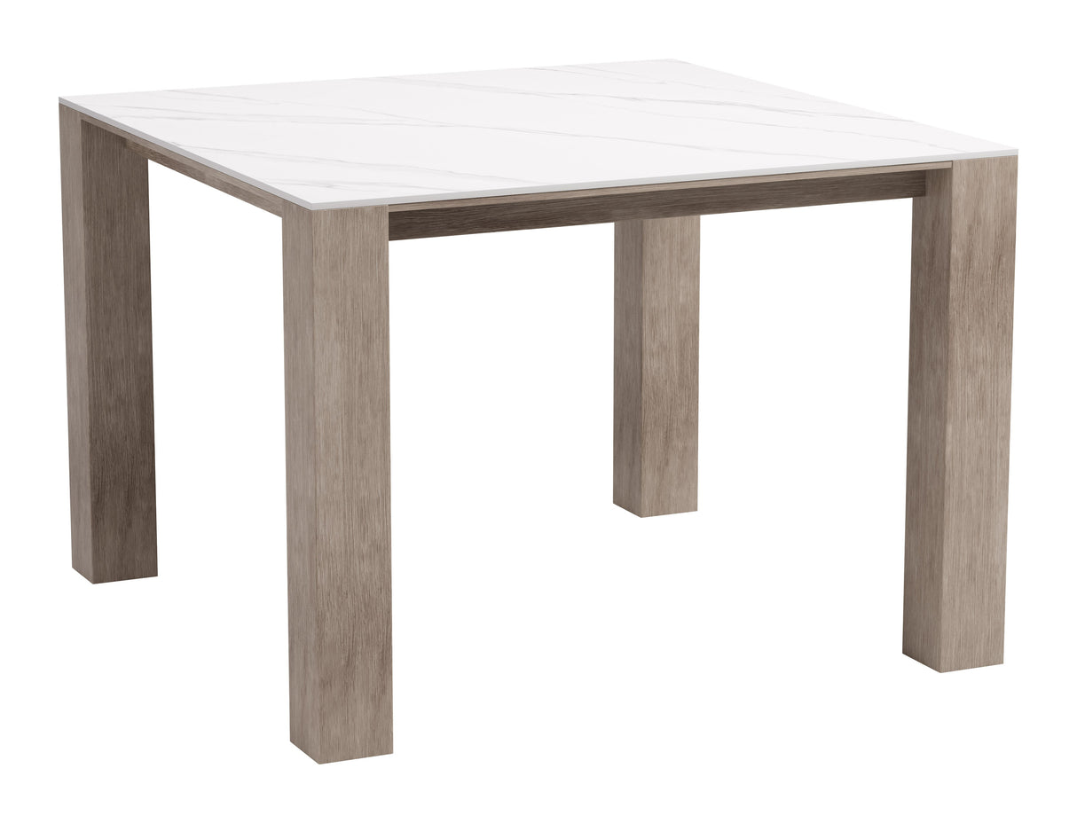 Leilani White Outdoor Square Dining Table (42") by Zuomod at Eve Furniture