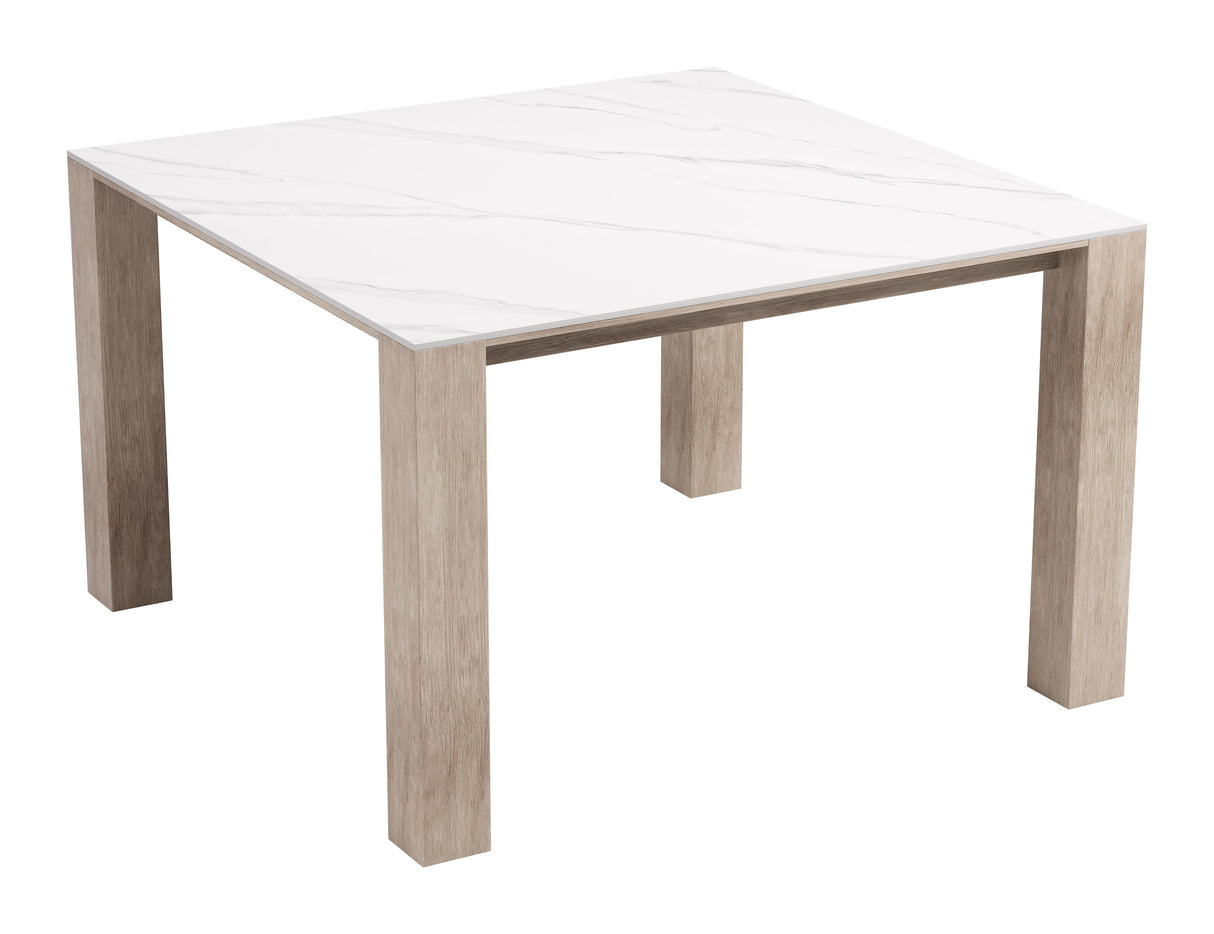 Leilani White Outdoor Square Dining Table (48") by Zuomod at Eve Furniture