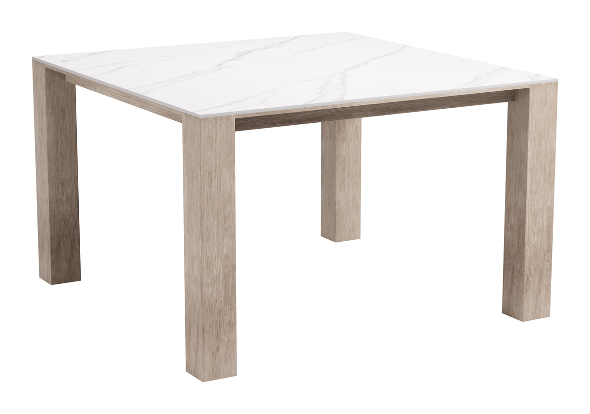 Leilani White Outdoor Square Dining Table (48") by Zuomod at Eve Furniture