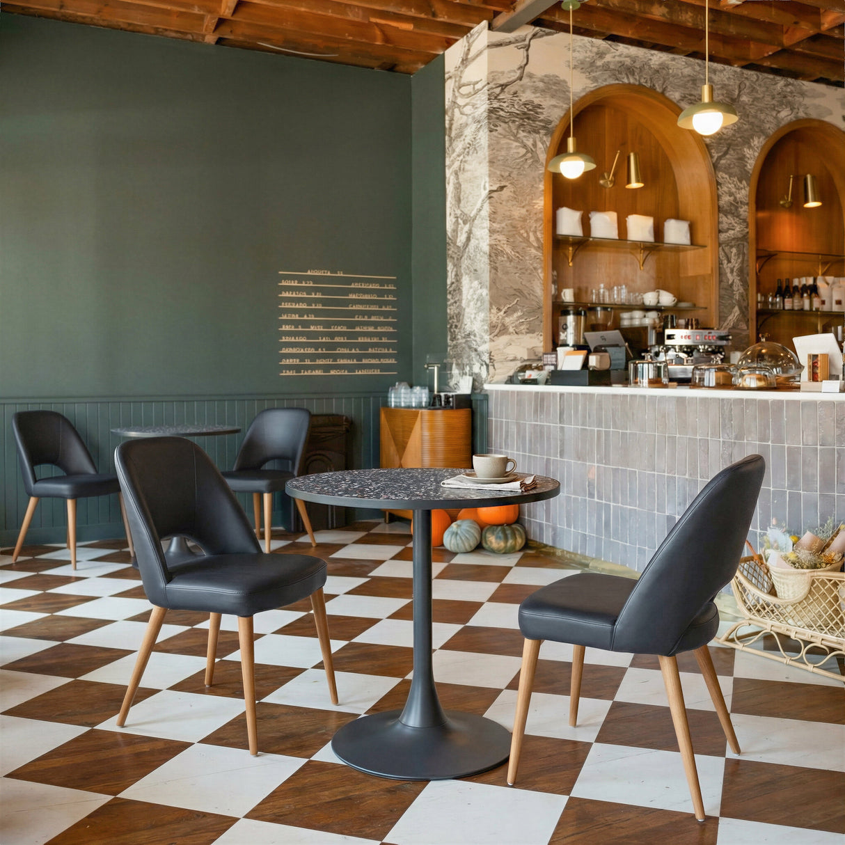 Leith Black Dining Chair (Set of 2) by Zuomod at Eve Furniture