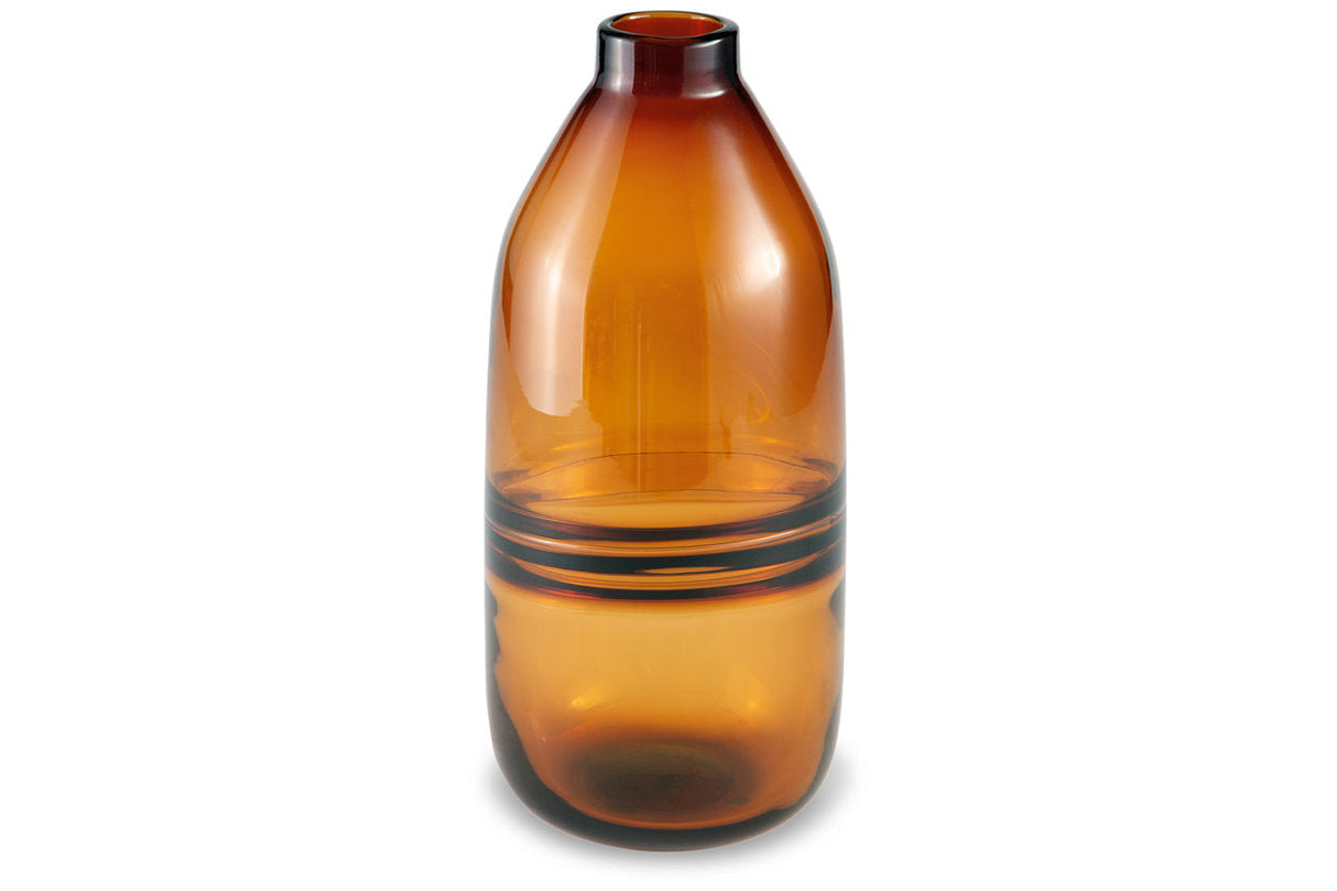 Lemmitt Amber Vase by ASHLEY FURNITURE at Eve Furniture