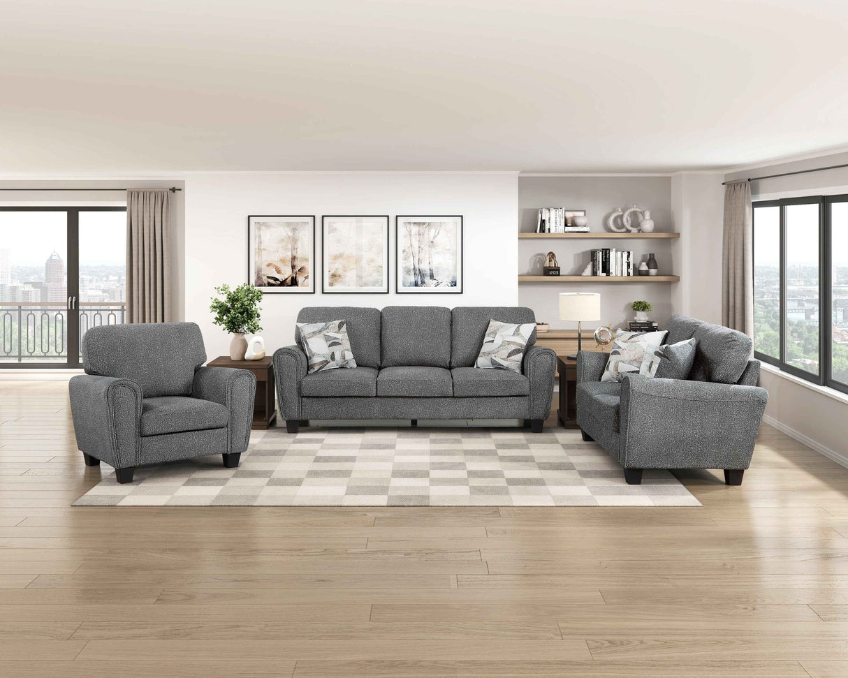 Lemond Dark Gray Living Room Set by Homelegance at Eve Furniture