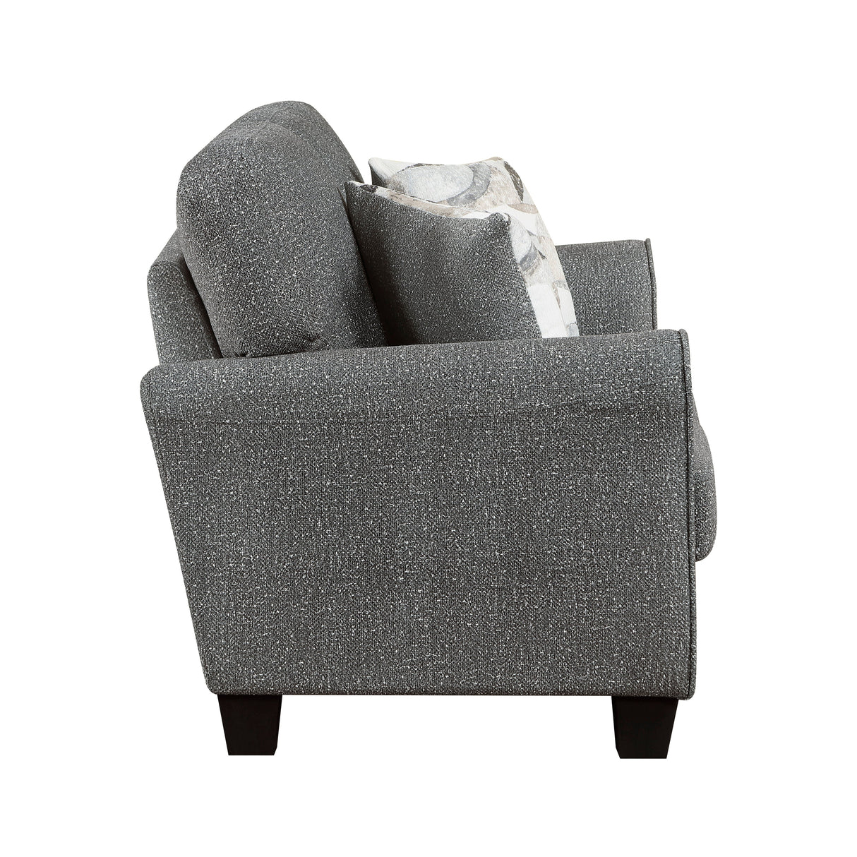 Lemond Dark Gray Loveseat by Homelegance at Eve Furniture