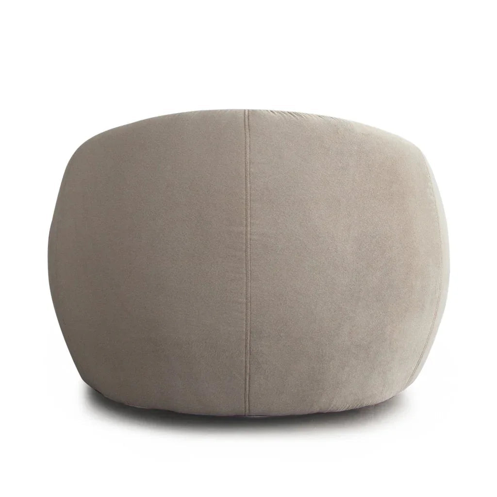 Lena Fawn Fabric Swivel Accent Chair by Diamond Sofa at Eve Furniture