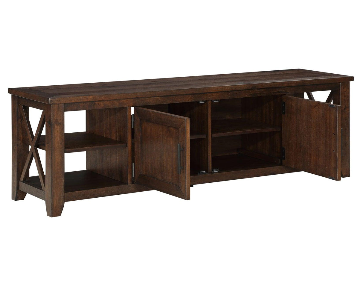 Lenka Brown 64-inch TV Stand by Steve Silver at Eve Furniture
