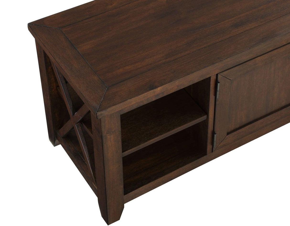 Lenka Brown 64-inch TV Stand by Steve Silver at Eve Furniture