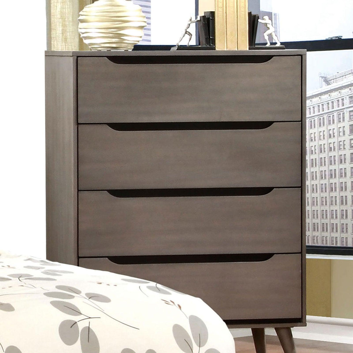 Lennart Gray Chest by Furniture of America at Eve Furniture