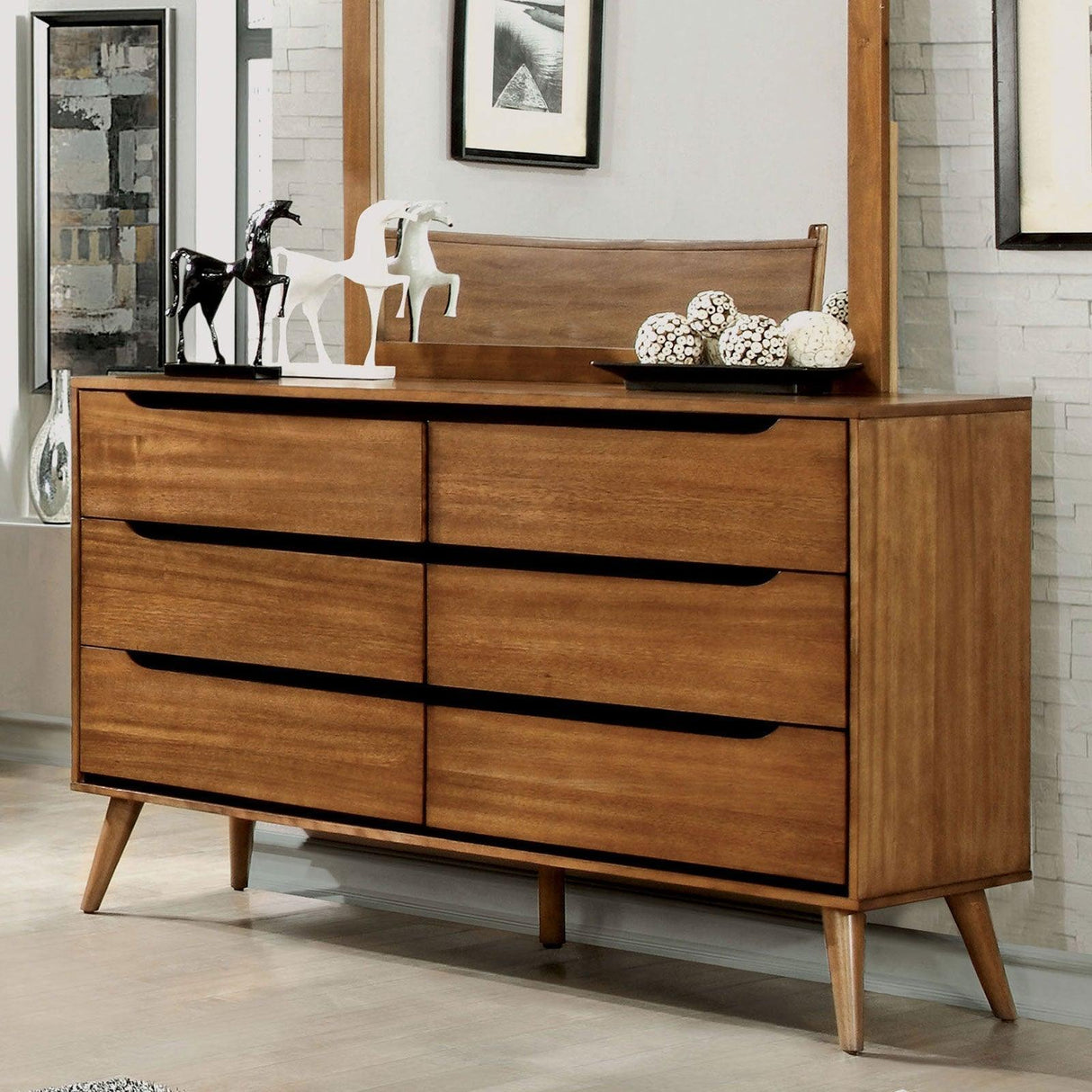 Lennart Oak Dresser by Furniture of America at Eve Furniture
